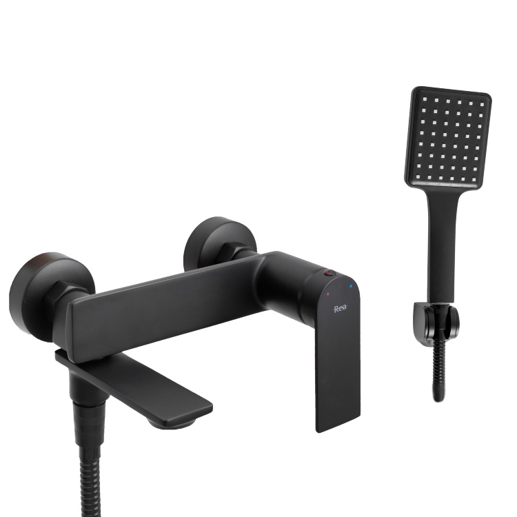 Mezclador de baño Rea Storm negro (REA-B9989)