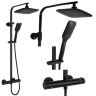 Conjunto de ducha Rea Tom negro (REA-P7101)