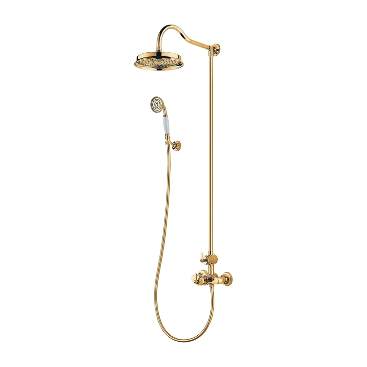 Sistema de ducha con termostato Omnires Armance gold (AM5244/6GL)