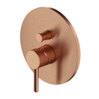 concealed bath and shower mixer Omnires Y brushed copper (Y1235CPB)