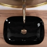 washbasin Rea Belinda 33x46,5 black/gold brush (REA-U8780)