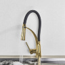 Grifo monomando de cocina Rea Gaspar negro/dorado (REA-B1019)