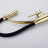 Grifo monomando de cocina Rea Gaspar negro/dorado (REA-B1019)