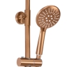 Conjunto de ducha Rea Lungo cobre cepillado, con termostato (REA-P8807)