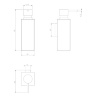 liquid soap dispenser Omnires UNI chrome (UN10720/KCR)