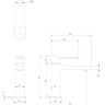 Mezclador de lavabo cromado Omnires Slide (SL7710CR)