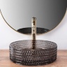 washbasin Rea Cristal 35,5x35,5 black (REA-U9671)