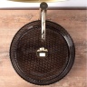 washbasin Rea Cristal 35,5x35,5 black (REA-U9671)