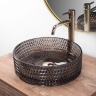 washbasin Rea Cristal 35,5x35,5 black (REA-U9671)