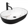 washbasin Rea Cleo 60,5x41 black-aiax matt (REA-U6625)