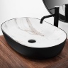washbasin Rea Cleo 60,5x41 black-aiax matt (REA-U6625)