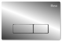 Botón de descarga Rea cromado H (REA-E5691)