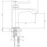 Mezclador de lavabo de cobre antiguo Omnires Armance (AM5210ORB)