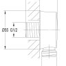 shower hose connection Omnires Armance chrome (8810CR)