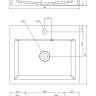 lavabo Omnires Thasos 42x50 blanco (THASOS500ZPBP)