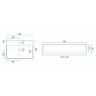 washbasin Rea Gina 43,5x59 white (REA-U0677)