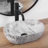 Lavabo Rea Amelia Mini 38x26 piedra mate (REA-U9109)