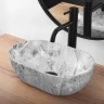 Lavabo Rea Amelia Mini 38x26 piedra mate (REA-U9109)