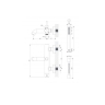 Omnires Y chrome bath and shower mixer (Y1231CR)