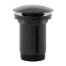 Omnires click-clack black bottom valve (A716BL)