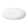 Bañera Omnires Shell de 148 x 75 cm, independiente, color blanco brillante (SHELL148WWBP)