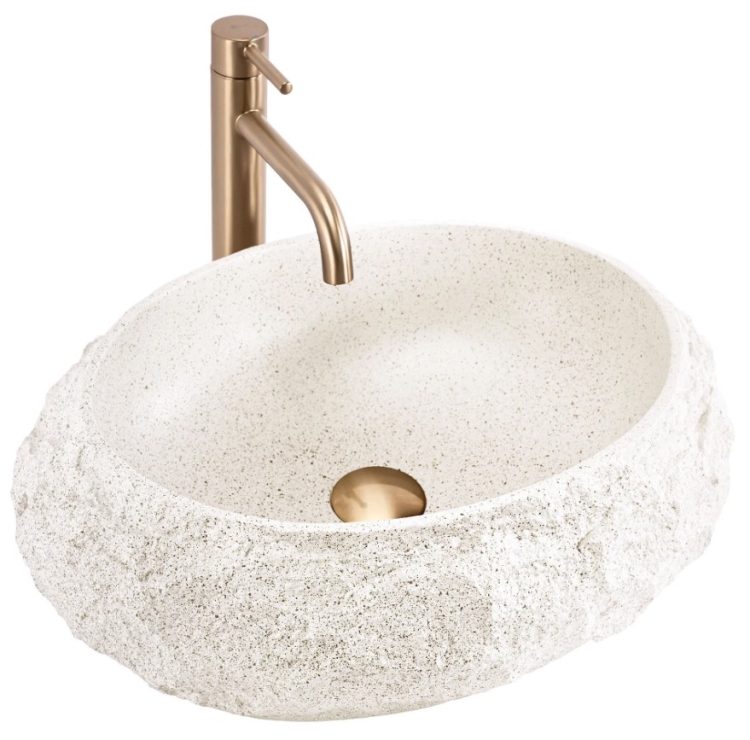 умывальник Rea Mika 50x38 beige (REA-U4332)