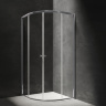 Cabina de ducha Omnires Bronx 80x80 cristal de seguridad, cromo (S203080CRTR)