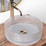washbasin Rea Cristal 35,5x35,5 transparent (REA-U9670)