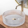 washbasin Rea Cristal 35,5x35,5 transparent (REA-U9670)