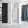 shower door Rea Rapid Slide 120x195 safety glass, transparent, chrome (REA-K5602)