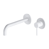 Mezclador de lavabo empotrado Omnires Y blanco mate (Y1215HLWM)