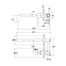concealed washbasin mixer Omnires Y white matt (Y1215HLWM)