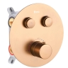 Conjunto de ducha empotrado Rea Lungo cobre cepillado (REA-P8808)