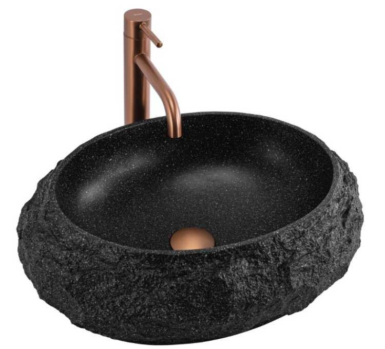 умывальник Rea Mika 50x38 black (REA-U4333)