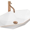 Lavabo Rea Vegas 37x57 borde oro blanco rosa (REA-U5605)