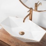 Lavabo Rea Vegas 37x57 borde oro blanco rosa (REA-U5605)