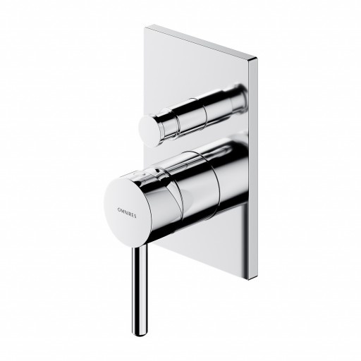 Mezclador empotrado para baño y ducha Omnires Y cromado (Y1235/KCR)