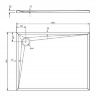 Bandeja Omnires Stone 80x100 (STONE80/100BL)