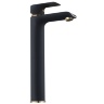 Mezclador de lavabo alto Rea Bloom, negro/dorado (REA-B9936)