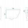 toilet Rea Carlos 49.5x37 suspended (REA-C8767)