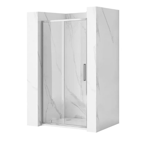 shower door Rea Rapid Slide 150x195 safety glass, transparent, chrome (REA-K5605)