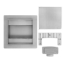 drain Rea Neo 120x120 nickel brush (REA-G6206)