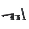 Mezclador de baño Rea Glen negro, 3 orificios (REA-B6630)