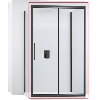 Puerta de ducha Rea Rapid Fold 90x195, cristal de seguridad, transparente (REA-K6419)