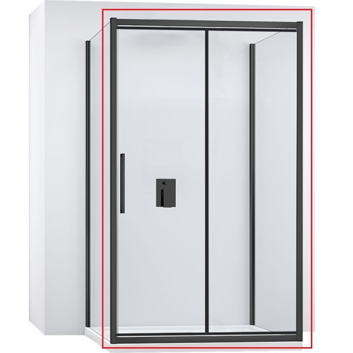 Puerta de ducha Rea Rapid Fold 90x195, cristal de seguridad, transparente (REA-K6419)