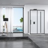 Puerta de ducha Rea Rapid Fold 90x195, cristal de seguridad, transparente (REA-K6419)