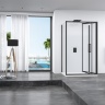 Puerta de ducha Rea Rapid Fold 90x195, cristal de seguridad, transparente (REA-K6419)