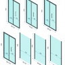 Puerta de ducha Rea Rapid Fold 90x195, cristal de seguridad, transparente (REA-K6419)
