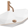 Lavabo Rea Vegas 37x57 borde oro rosa (REA-U5605)