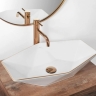 Lavabo Rea Vegas 37x57 borde oro rosa (REA-U5605)